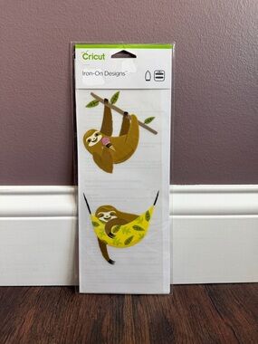 Sloth Motif Cricut Iron-On Designs